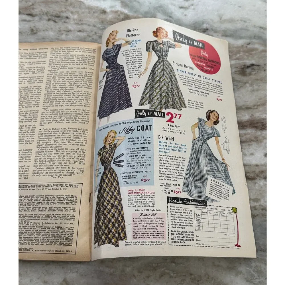 Vtg Screen Stories Magazine Dec. 1948 Ingrid Bergman Ads Fashion +